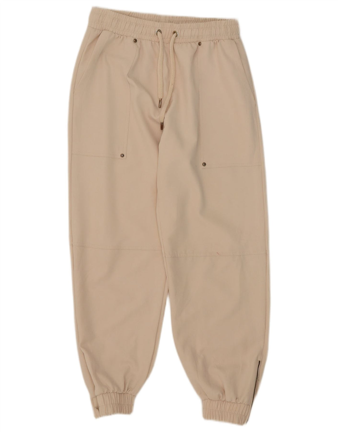 Zara Damen Trainingshose Jogger UK 12 Medium Off White