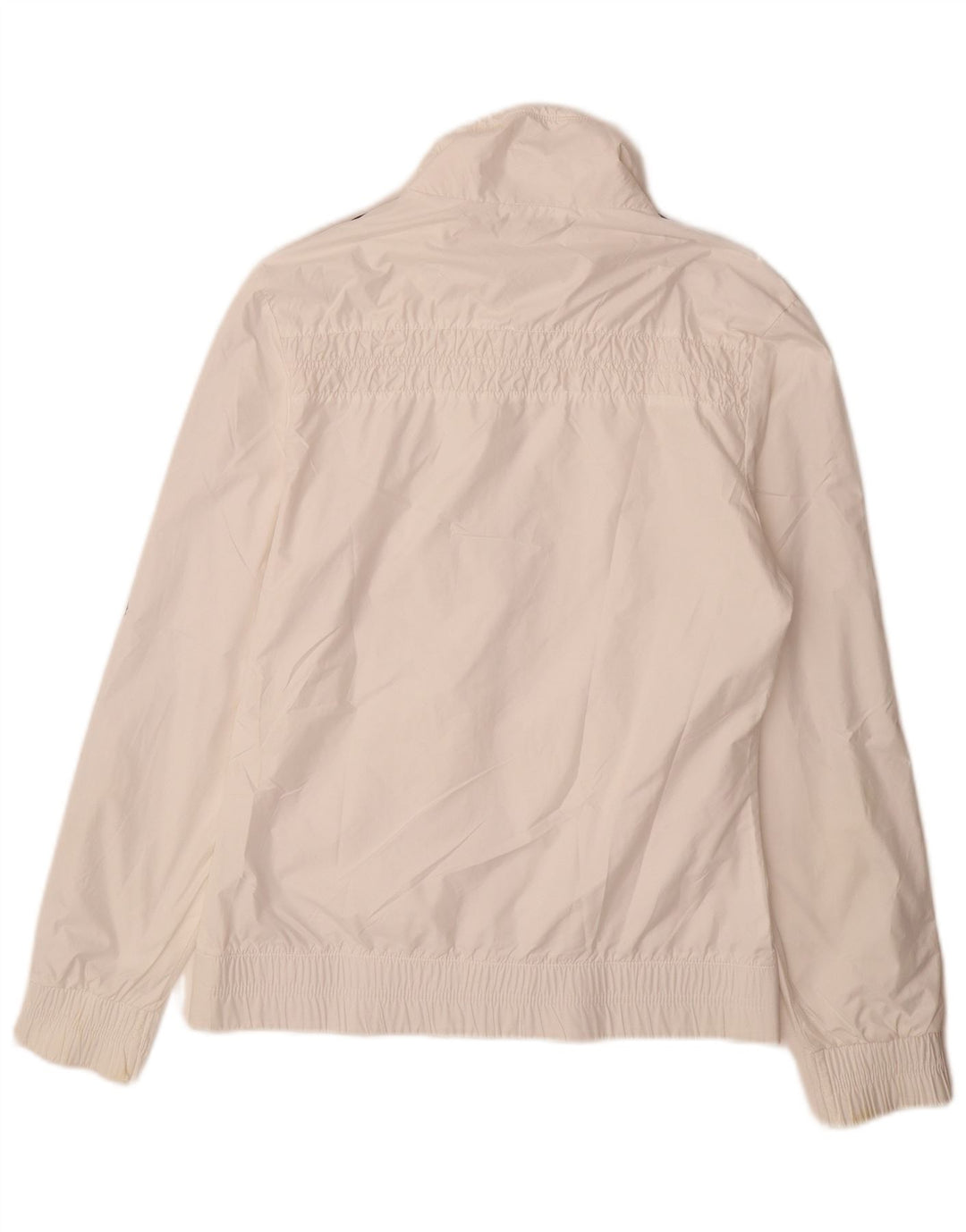 Adidas Damen Trainingsanzug Top Jacke UK 10 Small Weiß Polyester