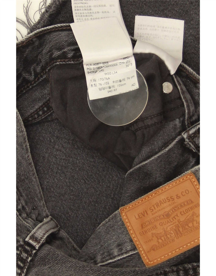Levi's Damen High Rise Flared Jeans W30 L26 Graue Baumwolle