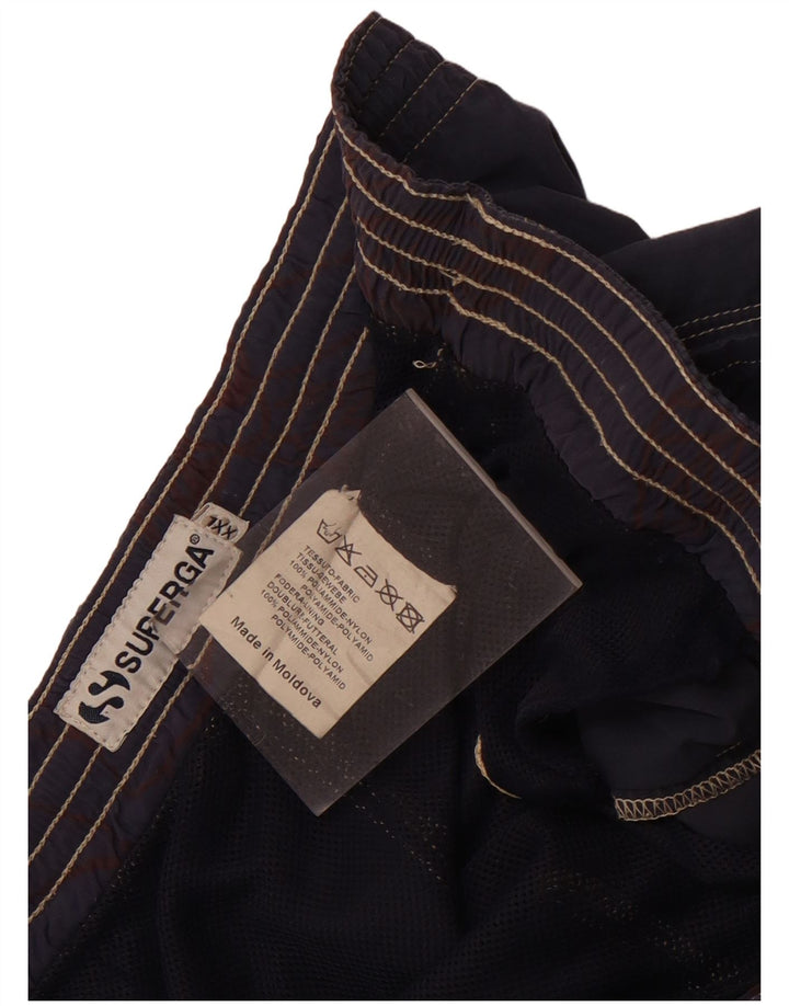 Superga Herren Badeshorts 2XL Marineblau Polyamid