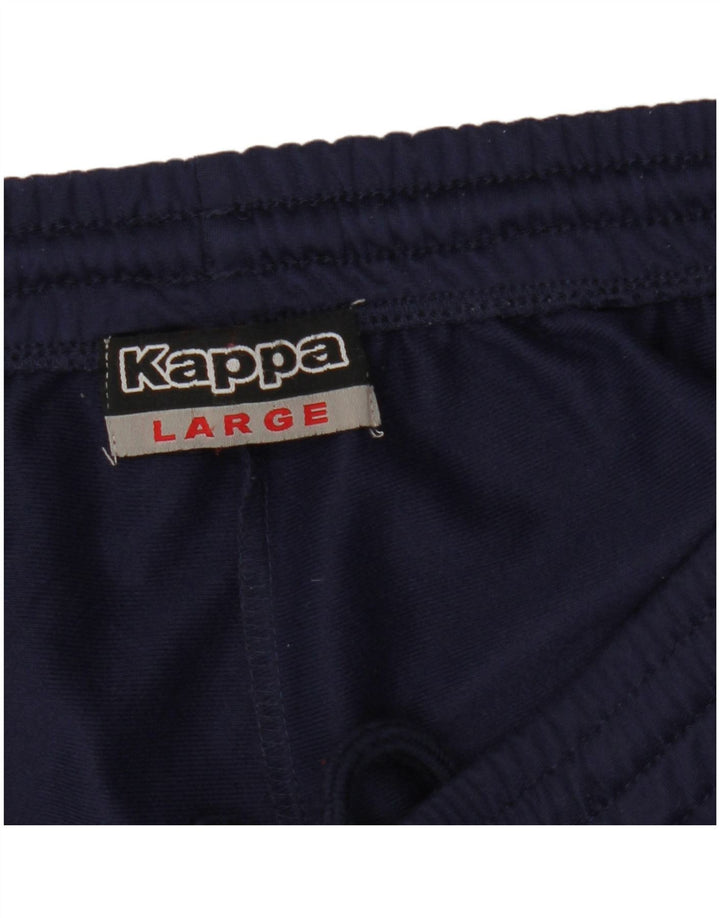Kappa Herren-Trainingshose, Größe L, Marineblau