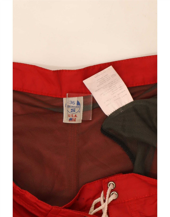 North Sails Herren-Badeshorts, groß, rotes Nylon