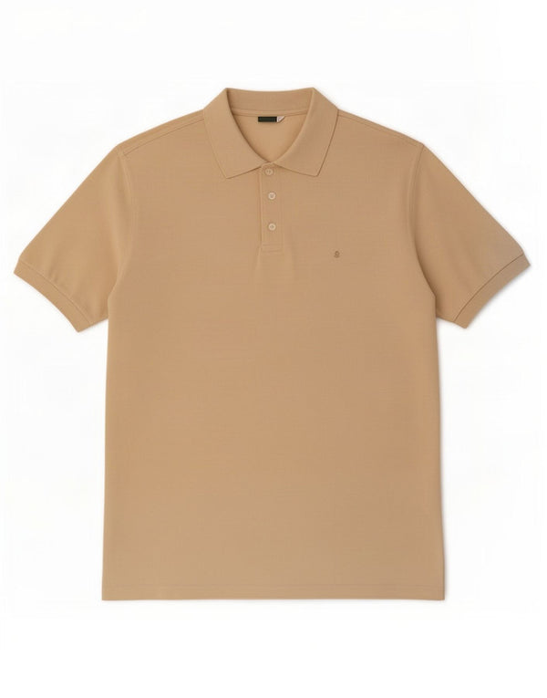 Invicta Herren Poloshirt 2XL Beige Baumwolle