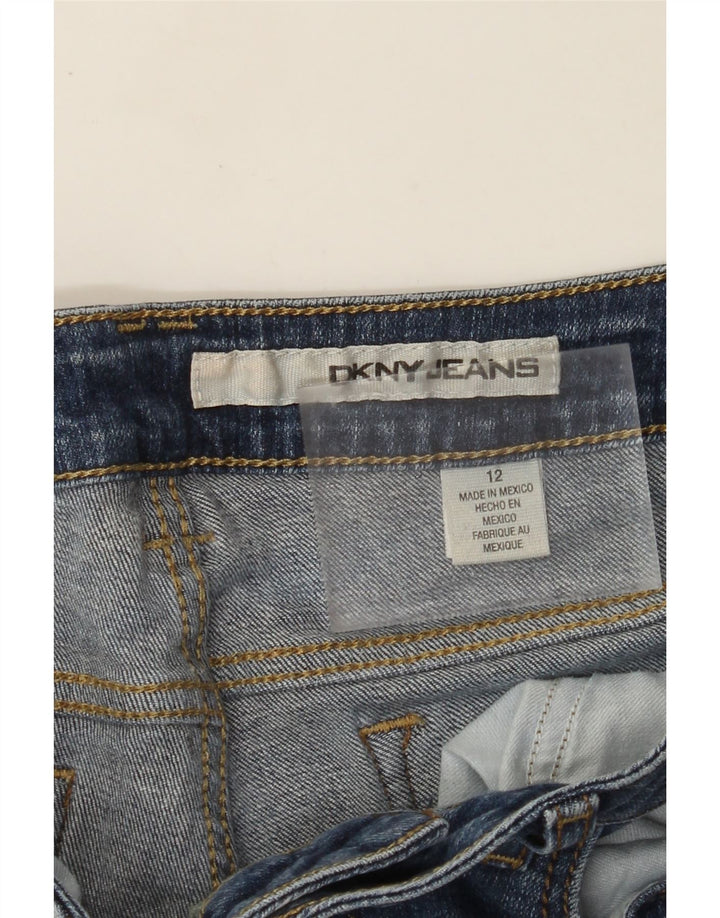 DKNY Damen Jeansshorts US 12 Large W32 Blaue Baumwolle