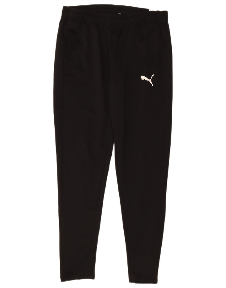 Puma Herren-Trainingshose, groß, aus schwarzem Polyester