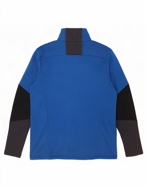 Helly Hansen Herren-Trainingsanzug-Top-Jacke, großes blaues Farbblock-Polyester
