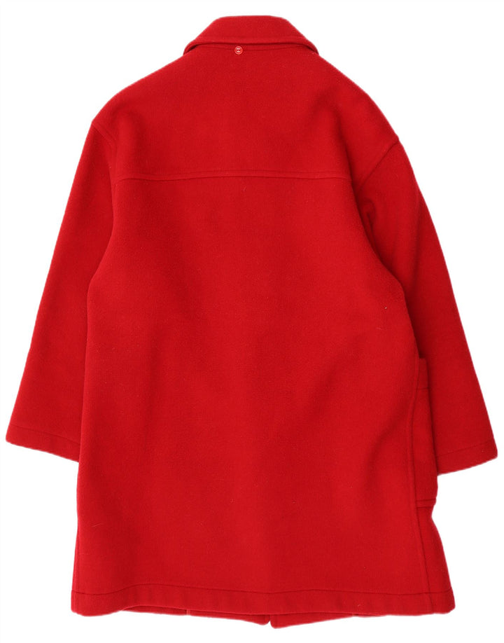 VINTAGE Damen Dufflecoat IT 48 XL Rote Wolle