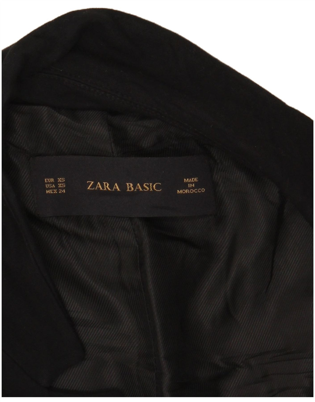 Zara Damen offene übergroße Blazerjacke UK 6 XS Schwarz