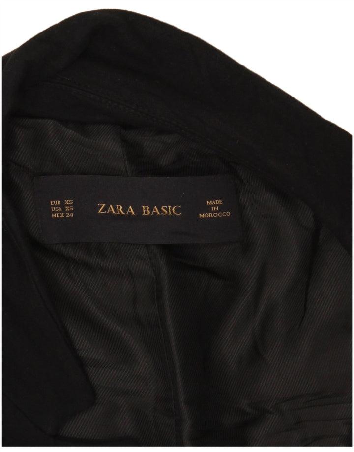 Zara Damen offene übergroße Blazerjacke UK 6 XS Schwarz