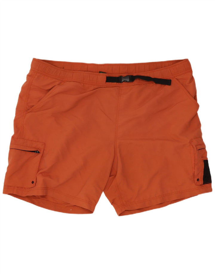 Eddie Bauer Herren Sportshorts XL Orange Nylon