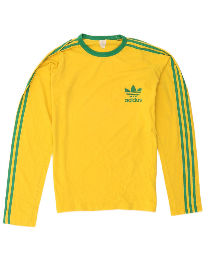 Adidas Herren Top Langarm mittelgelbe Baumwolle