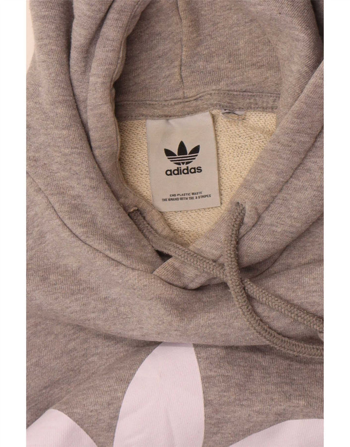 Adidas Herren Graphic Hoodie Pullover Mittelgrau meliert