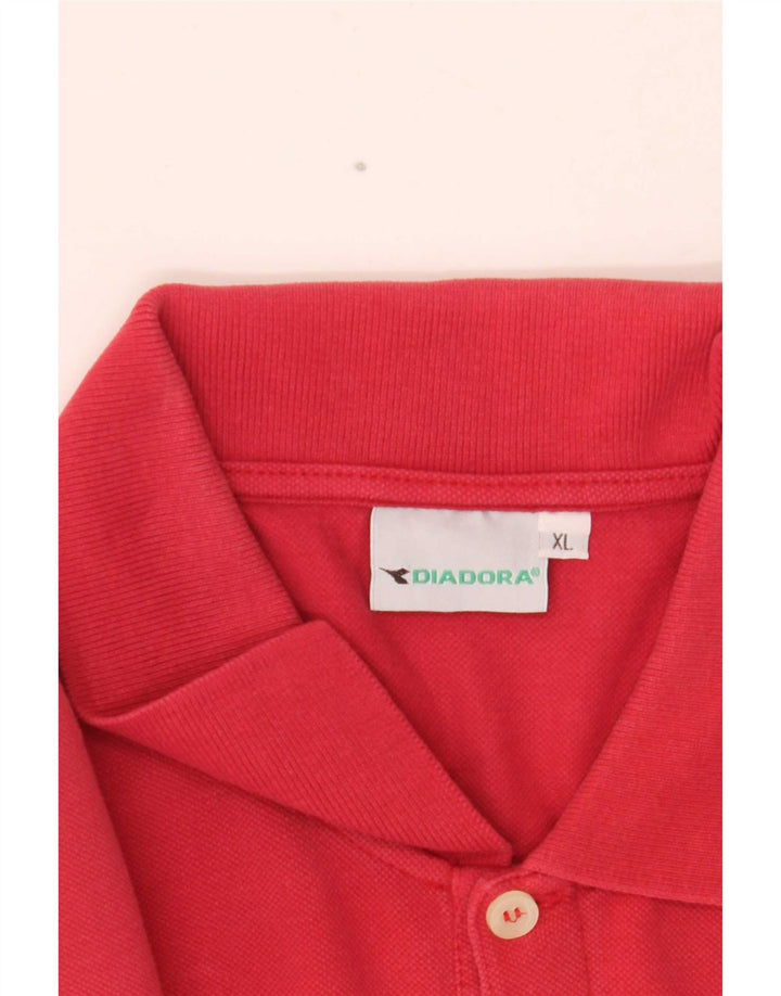 Diadora Herren Poloshirt XL Rot