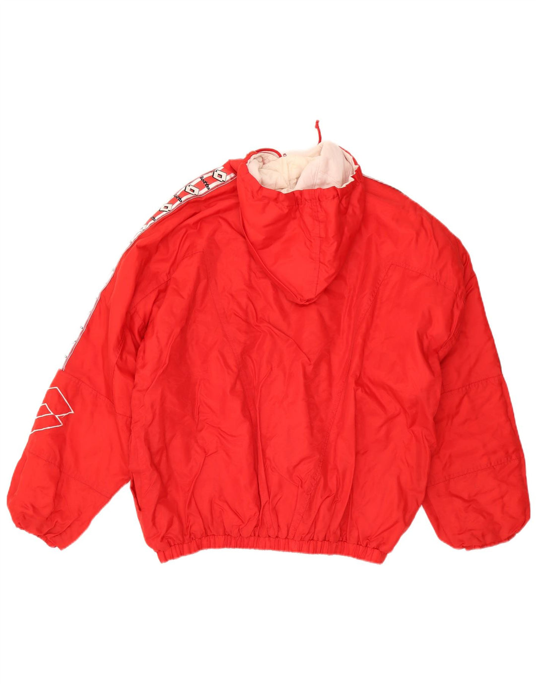 Lotto Herren-Windbreaker-Jacke mit grafischer Grafik, UK 40, Größe L, rotes Nylon