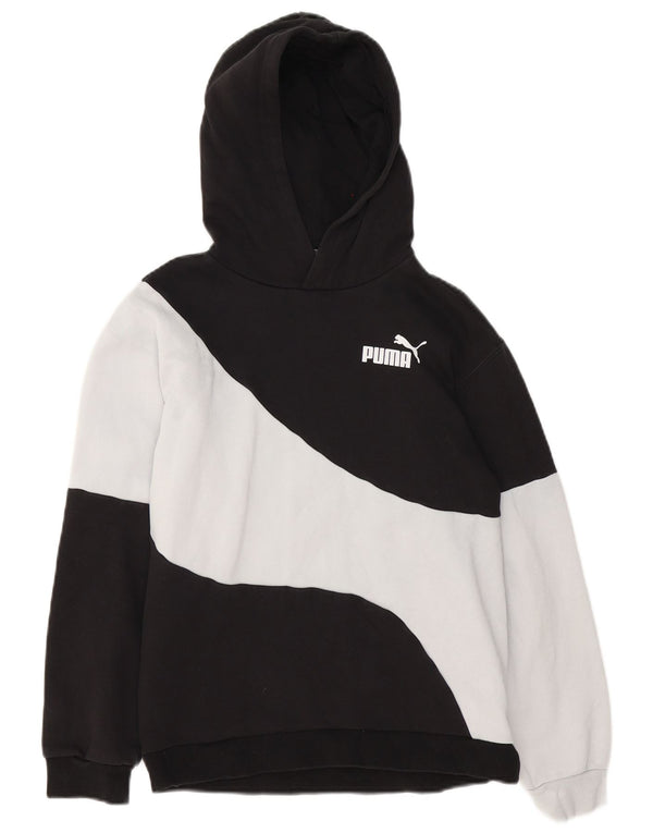 Puma Boys Hoodie Jumper 13-14 Years Multicoloured Colourblock Cotton