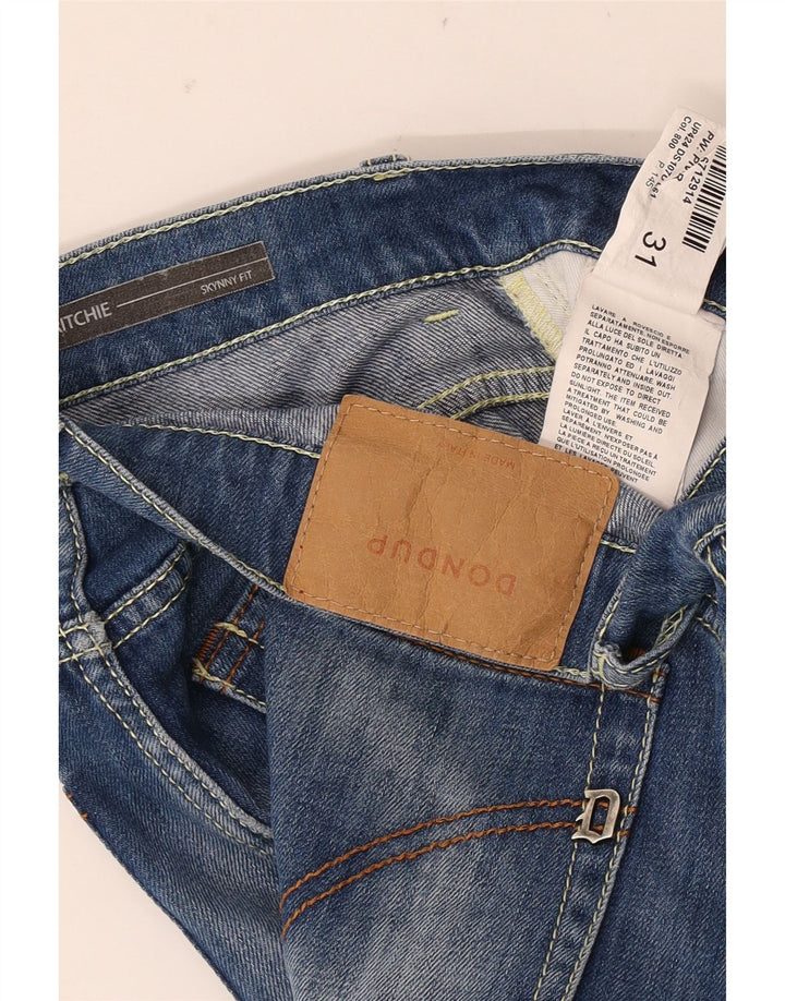 Dondup Damen Ritchie Distressed Skinny Jeans W31 L28 Blaue Baumwolle