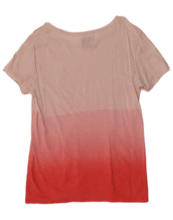 Guess Herren T-Shirt Top UK 36 XS Pink Colourblock Baumwolle