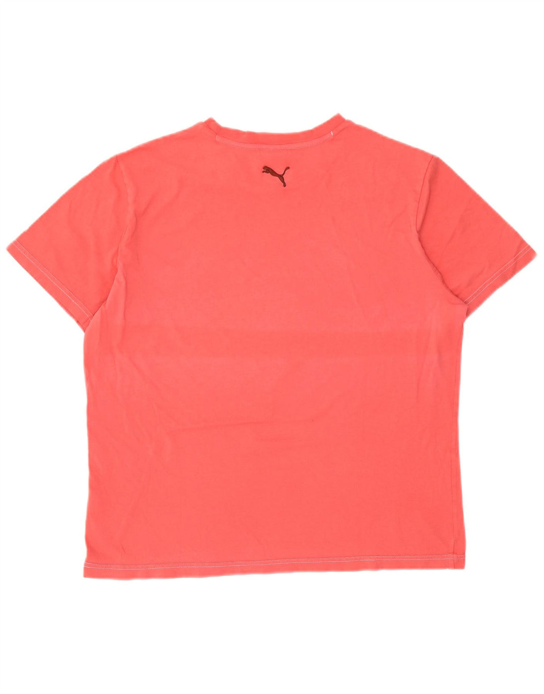 Puma Herren Grafik T-Shirt Top Große rote Baumwolle