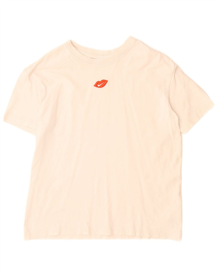 Nike Herren T-Shirt Top Small aus weißer Baumwolle