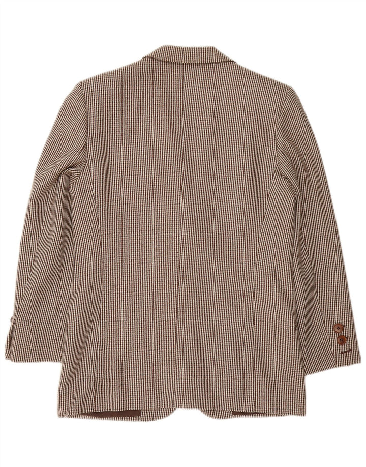 Genny Damen 2-teiliges Rock-Set mit 2 Knöpfen, UK 14, M, W32, brauner Hahnentrittmuster