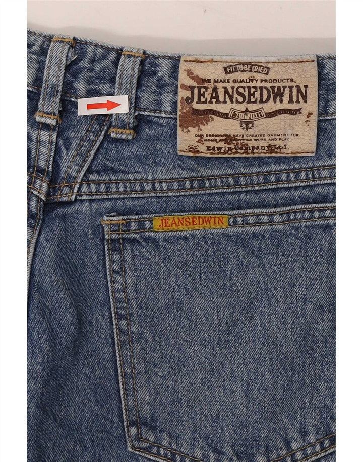 Edwin Damen High Rise Tapered Jeans W32 L30 Blaue Baumwolle