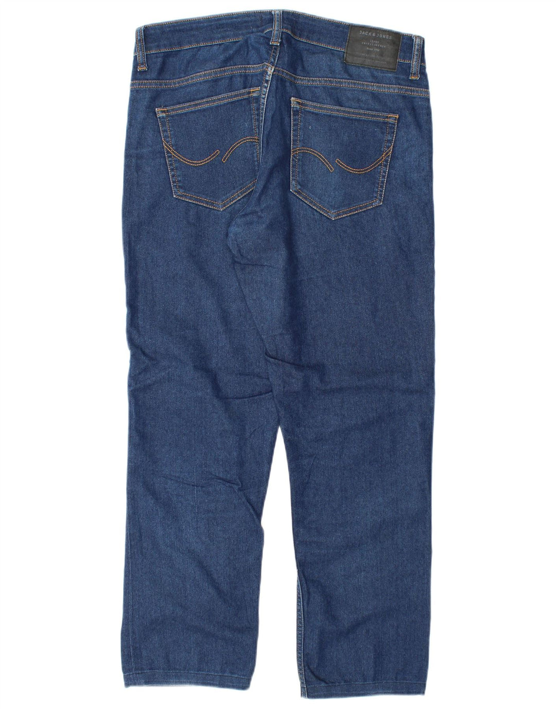 Jack & Jones Herren Clark Straight Jeans W30 L28 Blaue Baumwolle