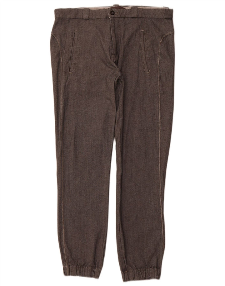 ZARA Herren Jogger Chino Hose EU 40 Medium W31 L28 Grau Polyester