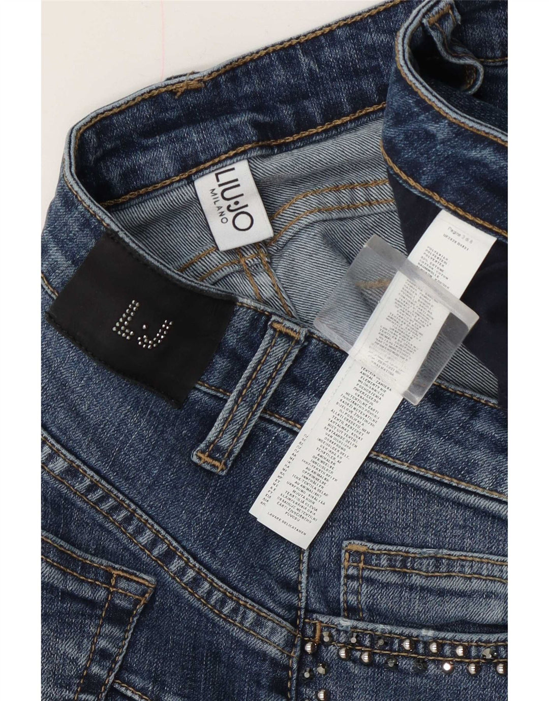 Liu Jo Damen Slim Jeans W30 L29 Blau Polyester