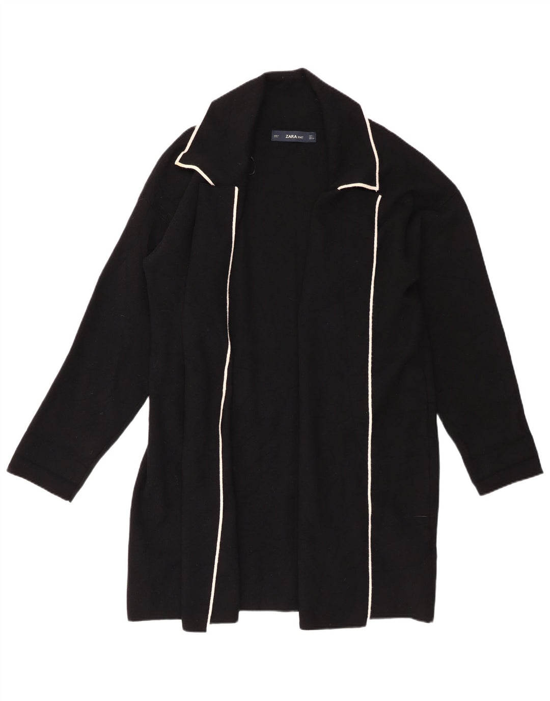 Offener Cardigan für Damen von Zara, Gr. 40, Größe L, Schwarz, Viskose