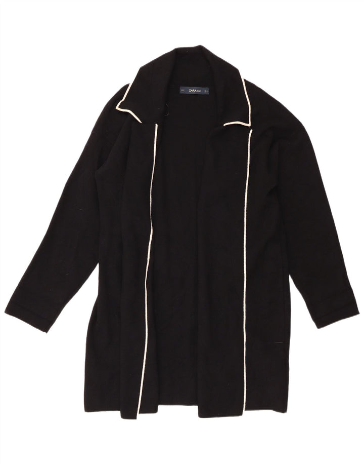 Offener Cardigan für Damen von Zara, Gr. 40, Größe L, Schwarz, Viskose