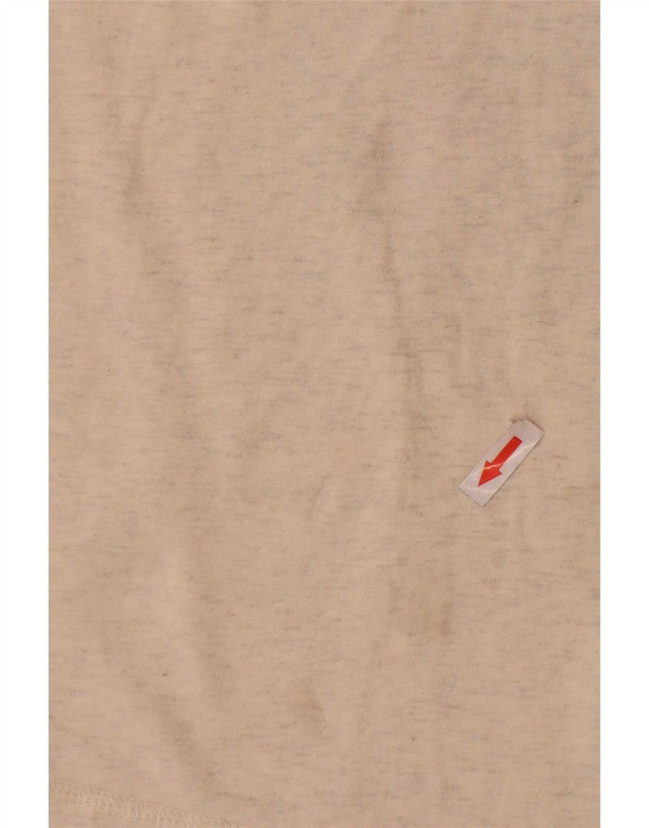Fat Face Herren-T-Shirt mit Grafik, groß, cremefarbene gesprenkelte Baumwolle
