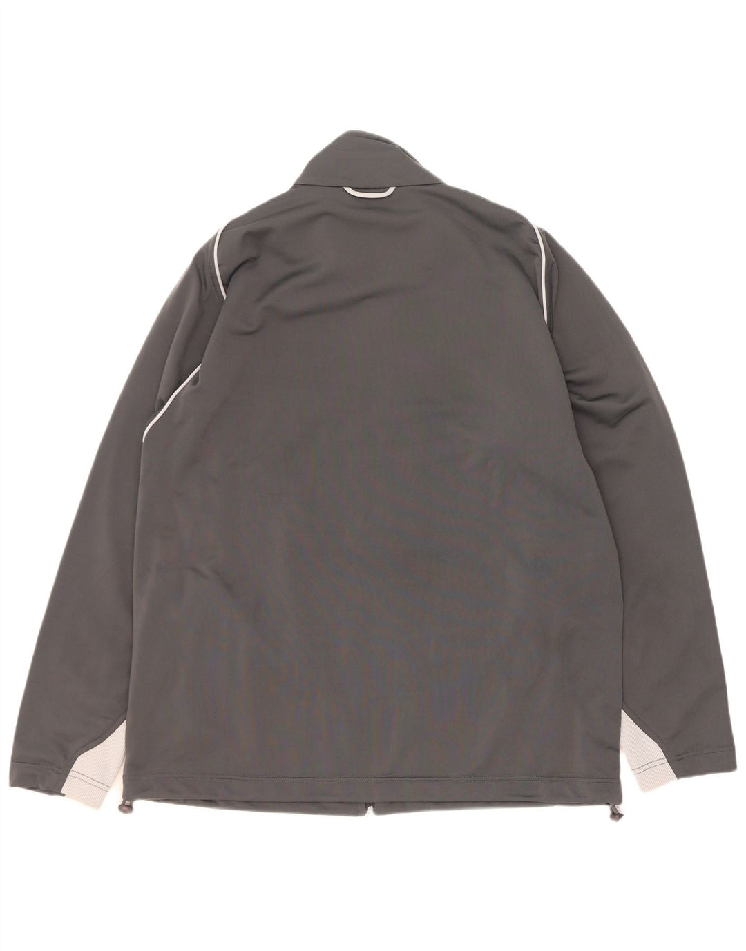 Puma Herren-Trainingsanzug-Top-Jacke XL, graues Colourblock-Polyester