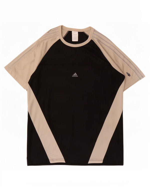Adidas Herren Climacool T-Shirt Top Medium Schwarz Farbblock