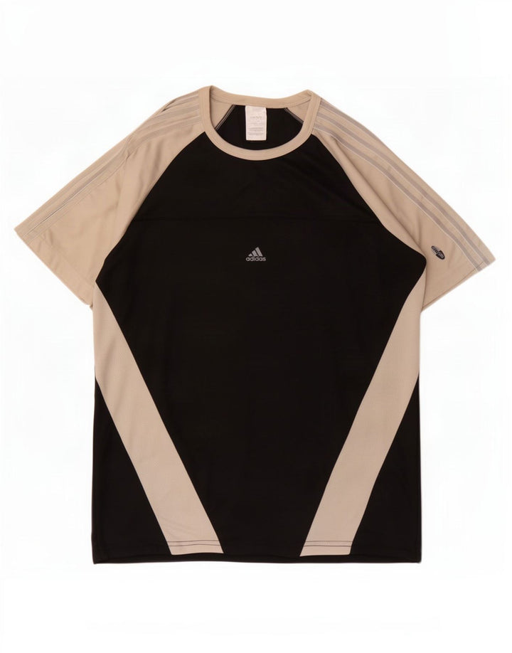 Adidas Herren Climacool T-Shirt Top Medium Schwarz Farbblock