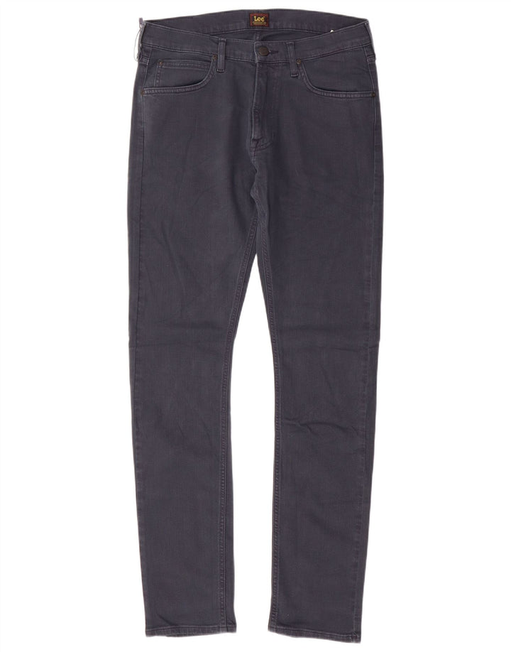 Lee Herren Luke Slim Jeans W31 L32 Marineblau Baumwolle