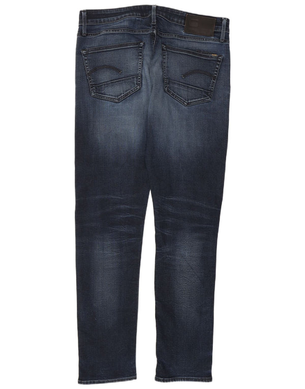 G-Star Herren Slim Jeans W34 L34 Marineblaue Baumwolle