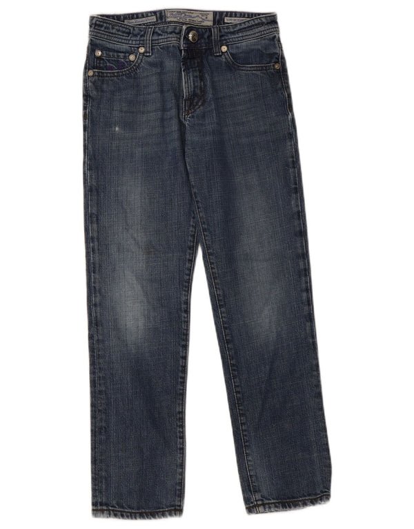 Jacob Cohen Mädchen Straight Jeans 10–11 Jahre W28 L24 Marineblaue Baumwolle