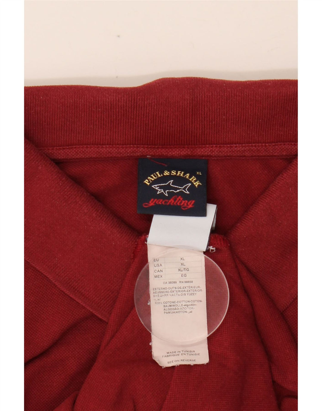 PAUL & SHARK Herren Yachting Poloshirt XL Rote Baumwolle