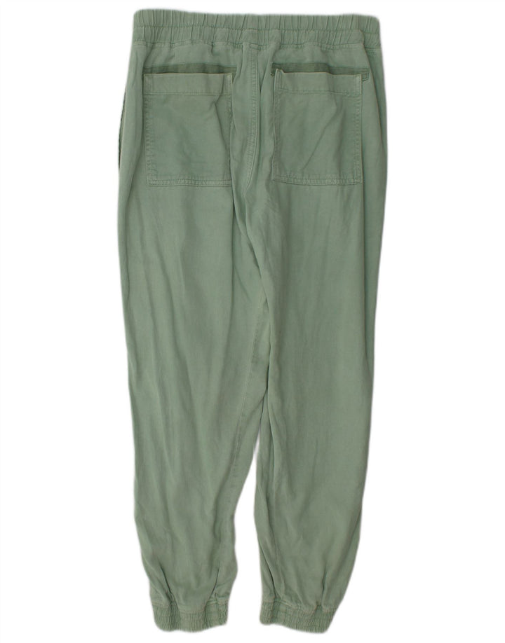 Zara Damen-Jogginghose, mittelgroß, W28, L27, grünes Lyocell