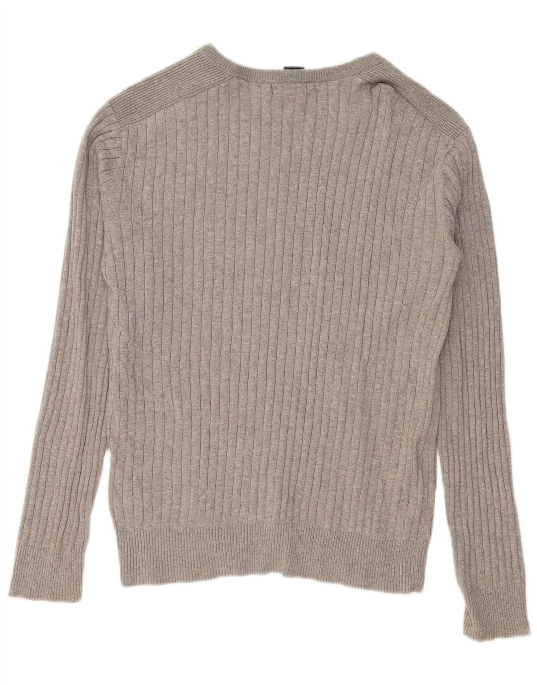 Calvin Klein Herren-Pullover mit V-Ausschnitt, groß, graue Baumwolle