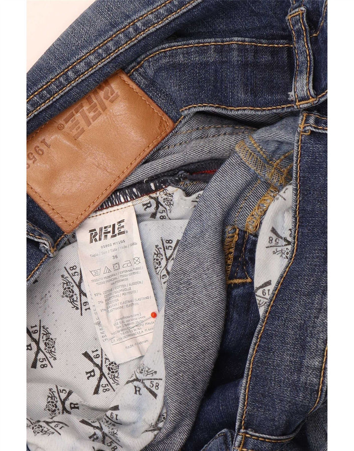 Rifle Herren Slim Jeans W36 L34 Blaue Baumwolle