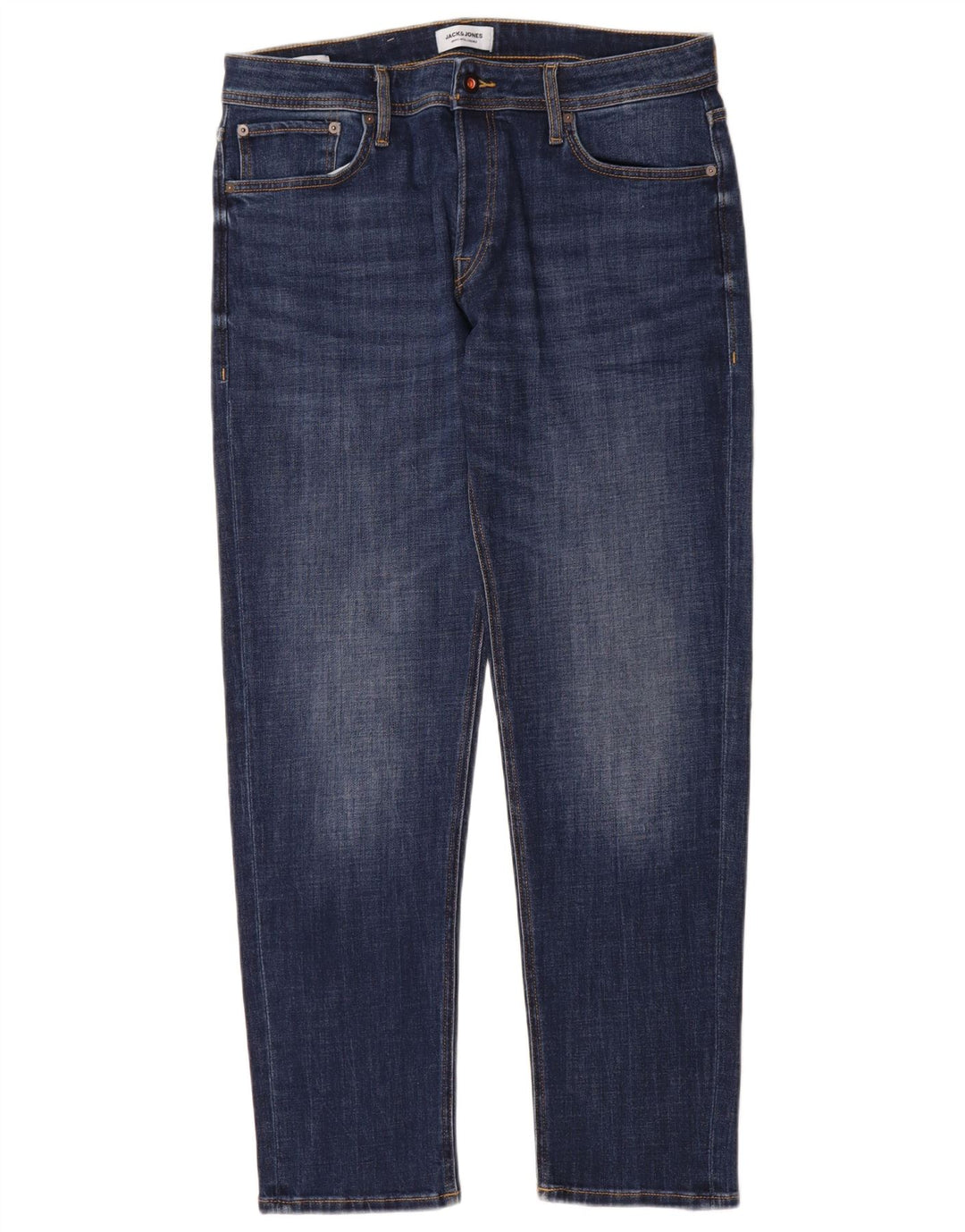 Jack & Jones Herren Slim Jeans W34 L32 Blaue Baumwolle