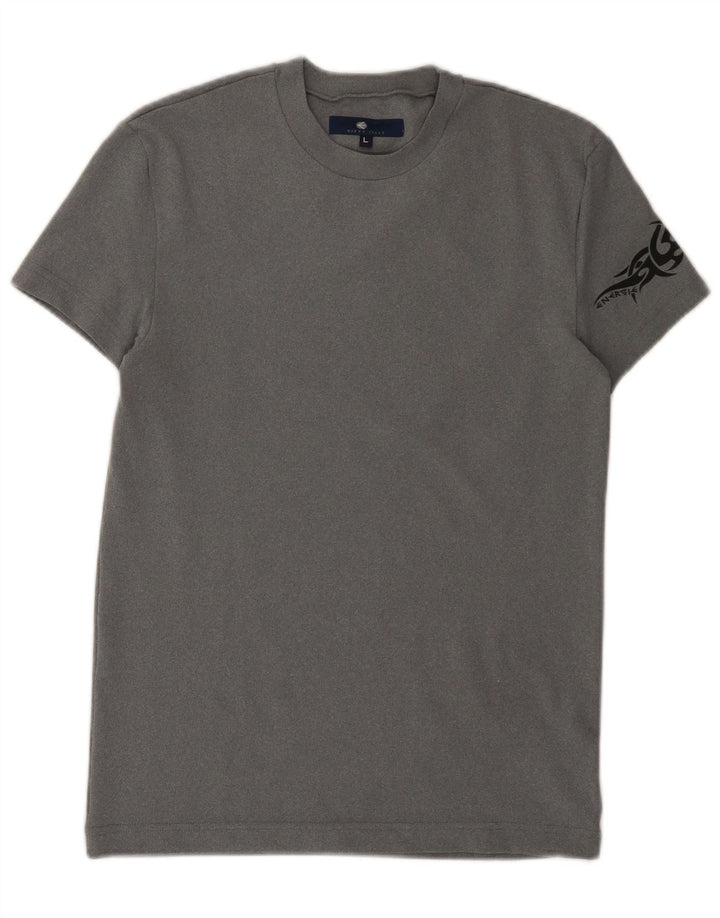 Energie T-Shirt mit Grafik für Jungen, 13–14 Jahre, Größe L, Grau, Polyamid