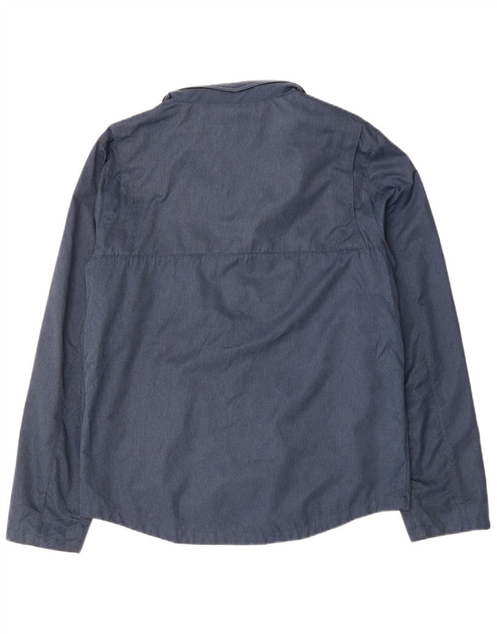 JACK WILLS Herren-Windbreakerjacke mit Kapuze, UK 40, Größe L, Marineblau, Polyamid