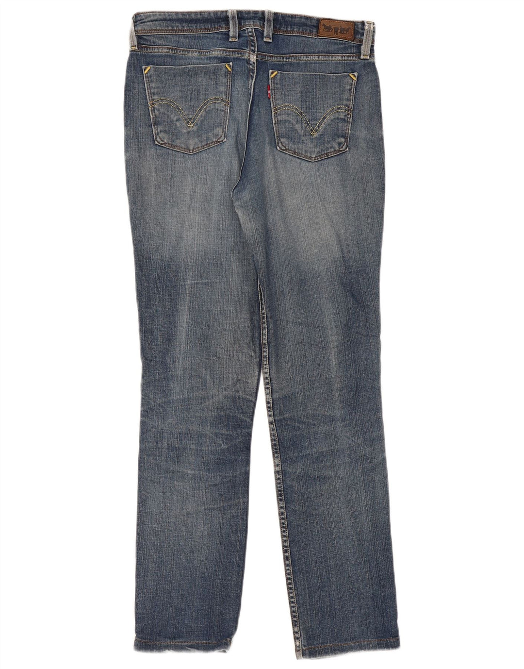 Levi's Damen 627 Straight Jeans W32 L30 Blau