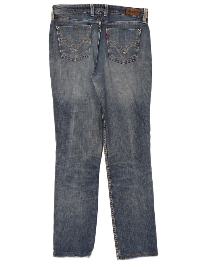 Levi's Damen 627 Straight Jeans W32 L30 Blau