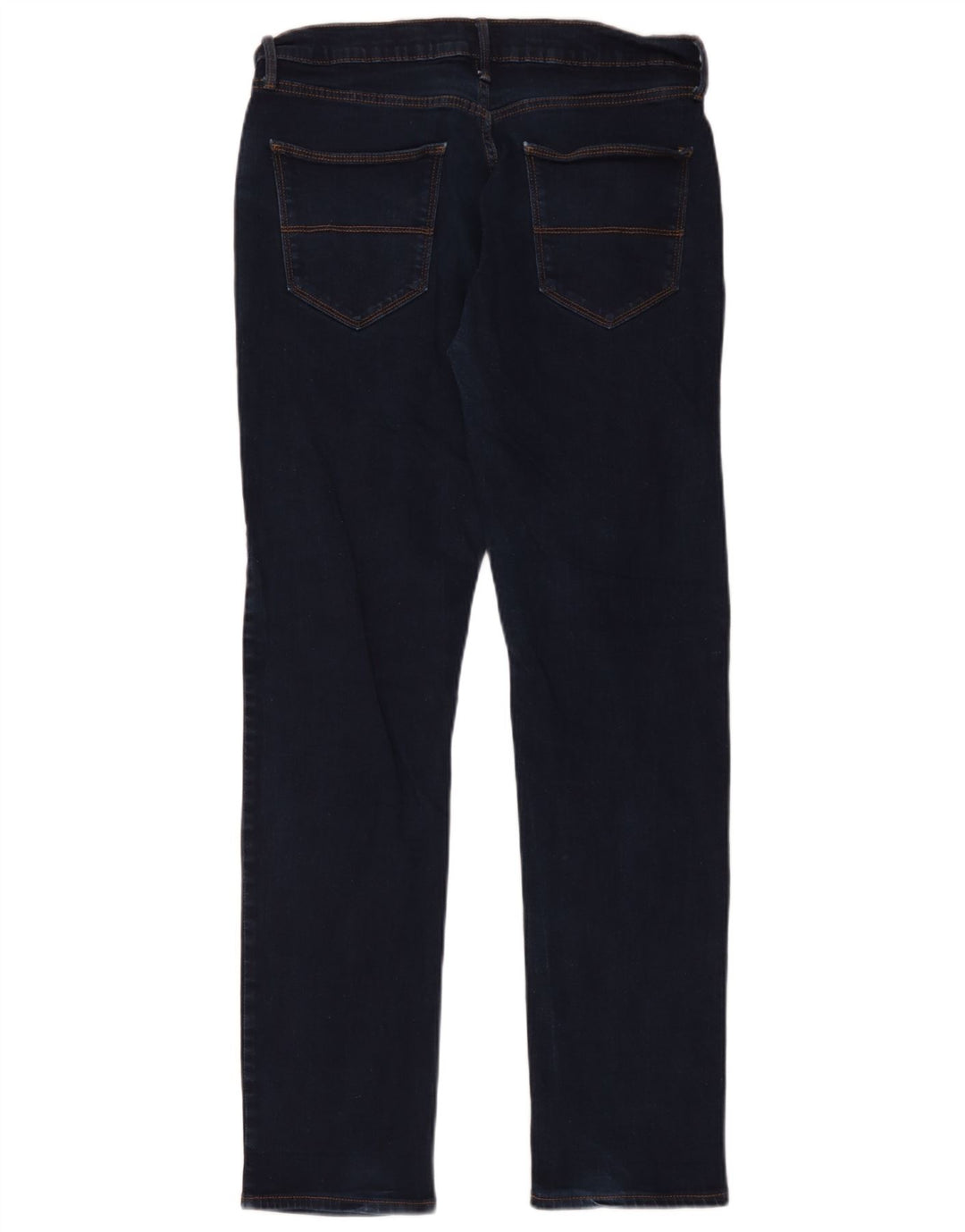 Marks & Spencer Herren Tapered Jeans W34 L33 Marineblaue Baumwolle