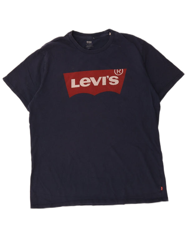 Levi's Herren-T-Shirt mit Grafik, XL, Marineblau, Baumwolle