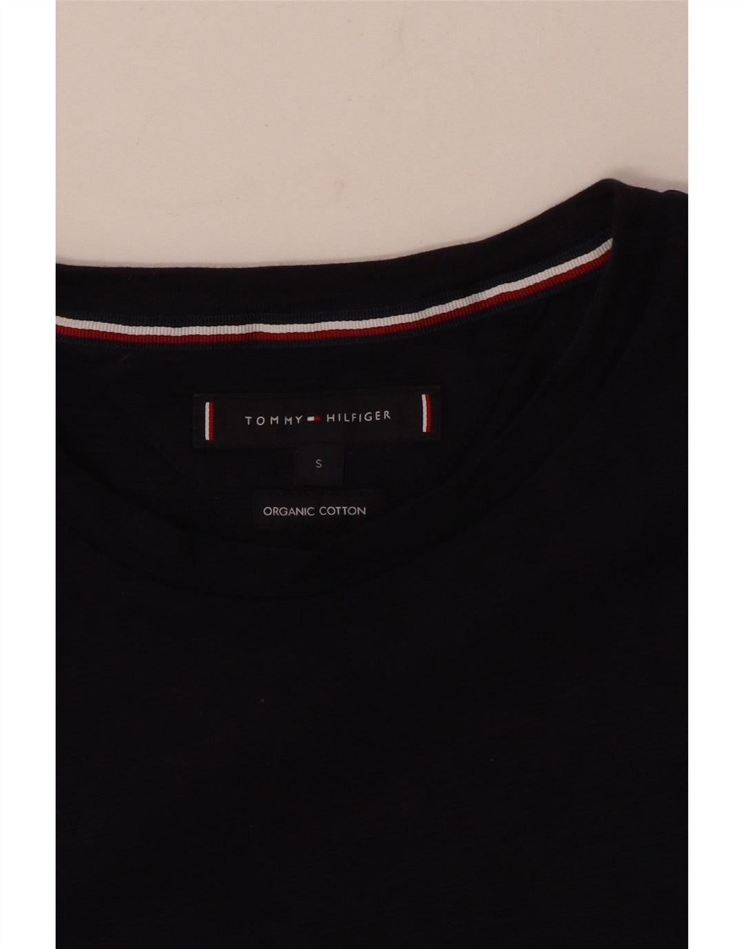 Tommy Hilfiger Herren T-Shirt Top Small Marineblau Baumwolle