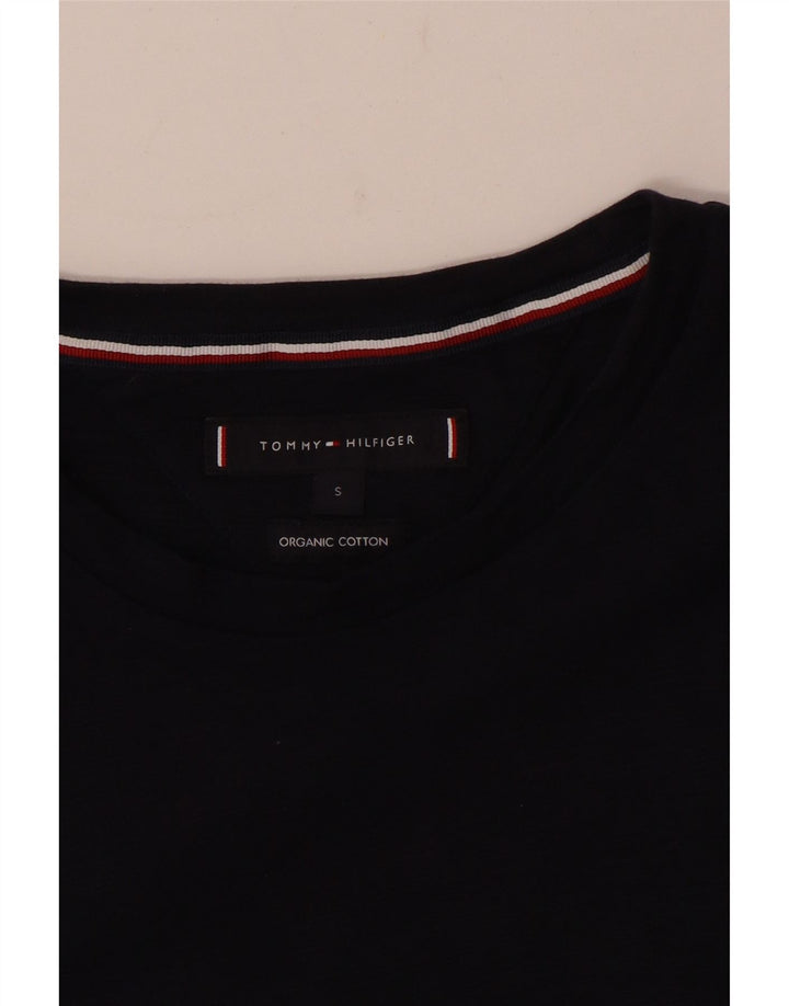 Tommy Hilfiger Herren T-Shirt Top Small Marineblau Baumwolle